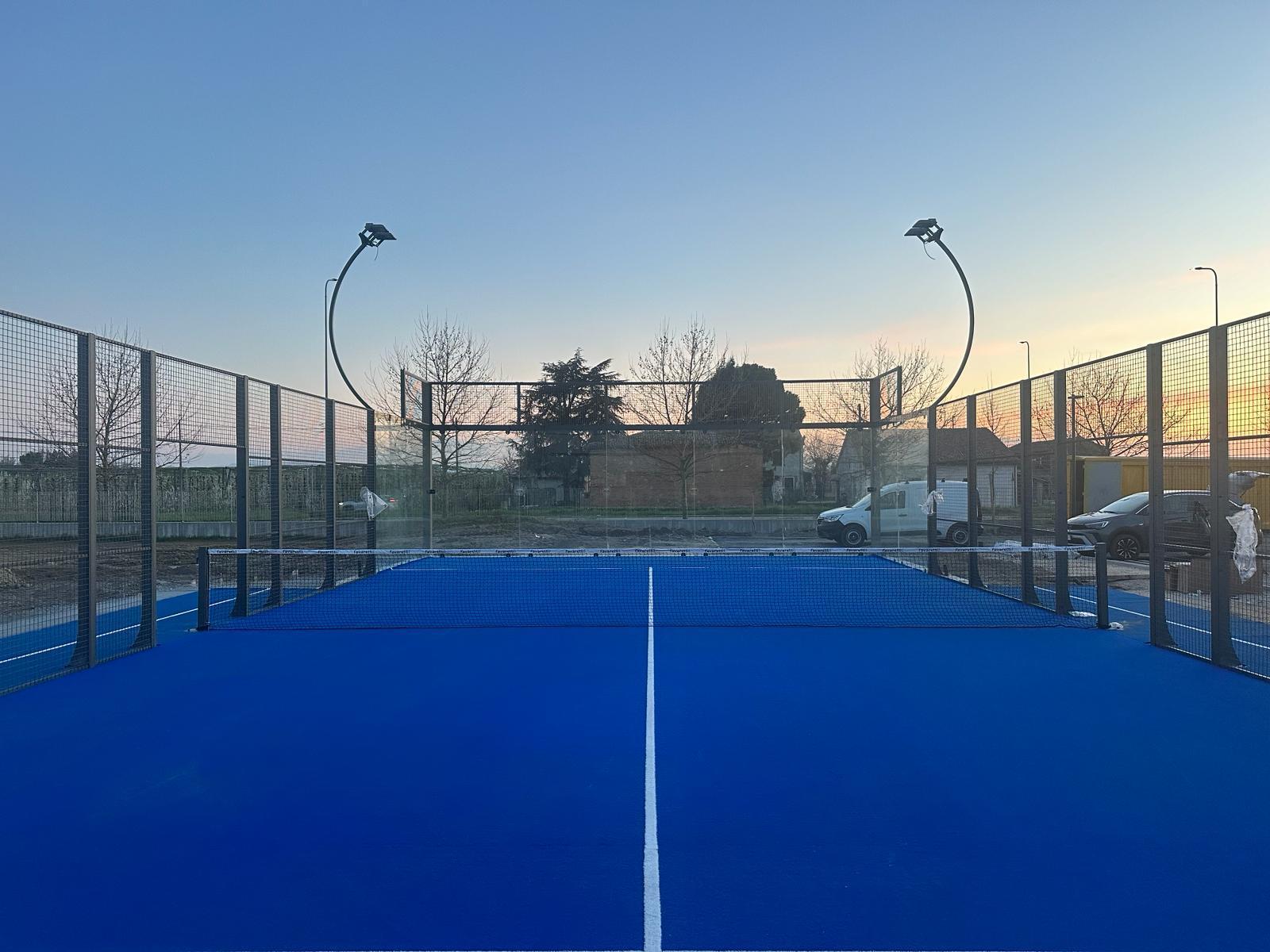 Struttura per padel realizzata da IT SPORT